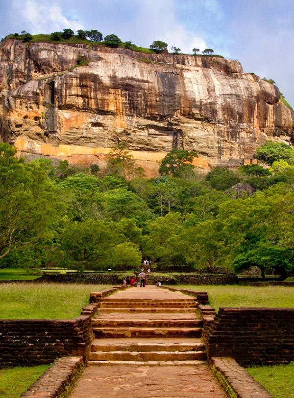 sigiriya, sri lanka, dambulla, mountain, unesco, landscape, stone, nature, rock formation